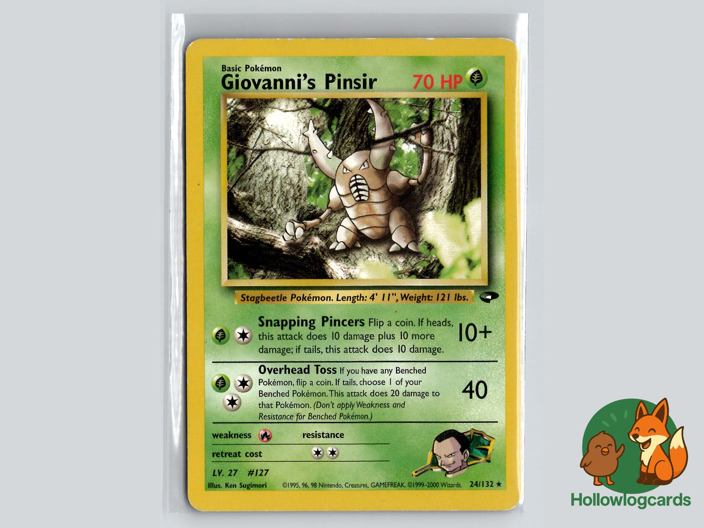 Giovanni's Pinsir (24/132) - Gym Challenge Pokémon Card