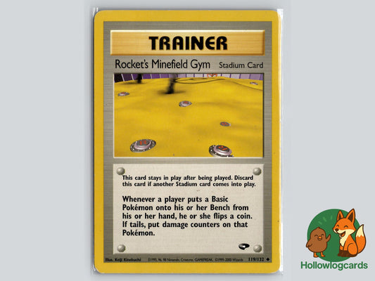 Rocket's Minefield Gym (119/132) - Gym Challenge Pokémon Card