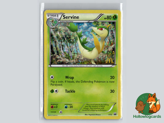 Servine (001/012) - McDonald's Promos 2012 Pokémon Card