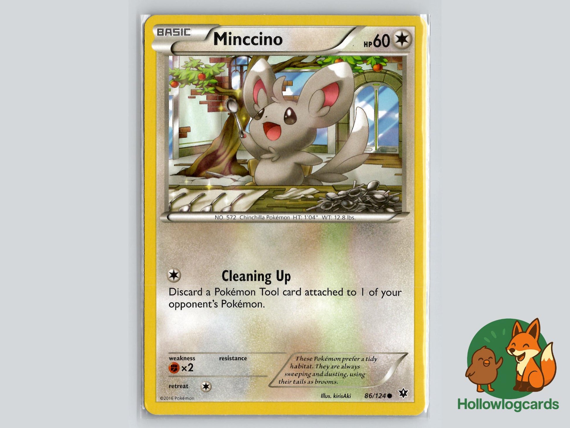 Minccino (86/124) - Fates Collide Pokémon Card