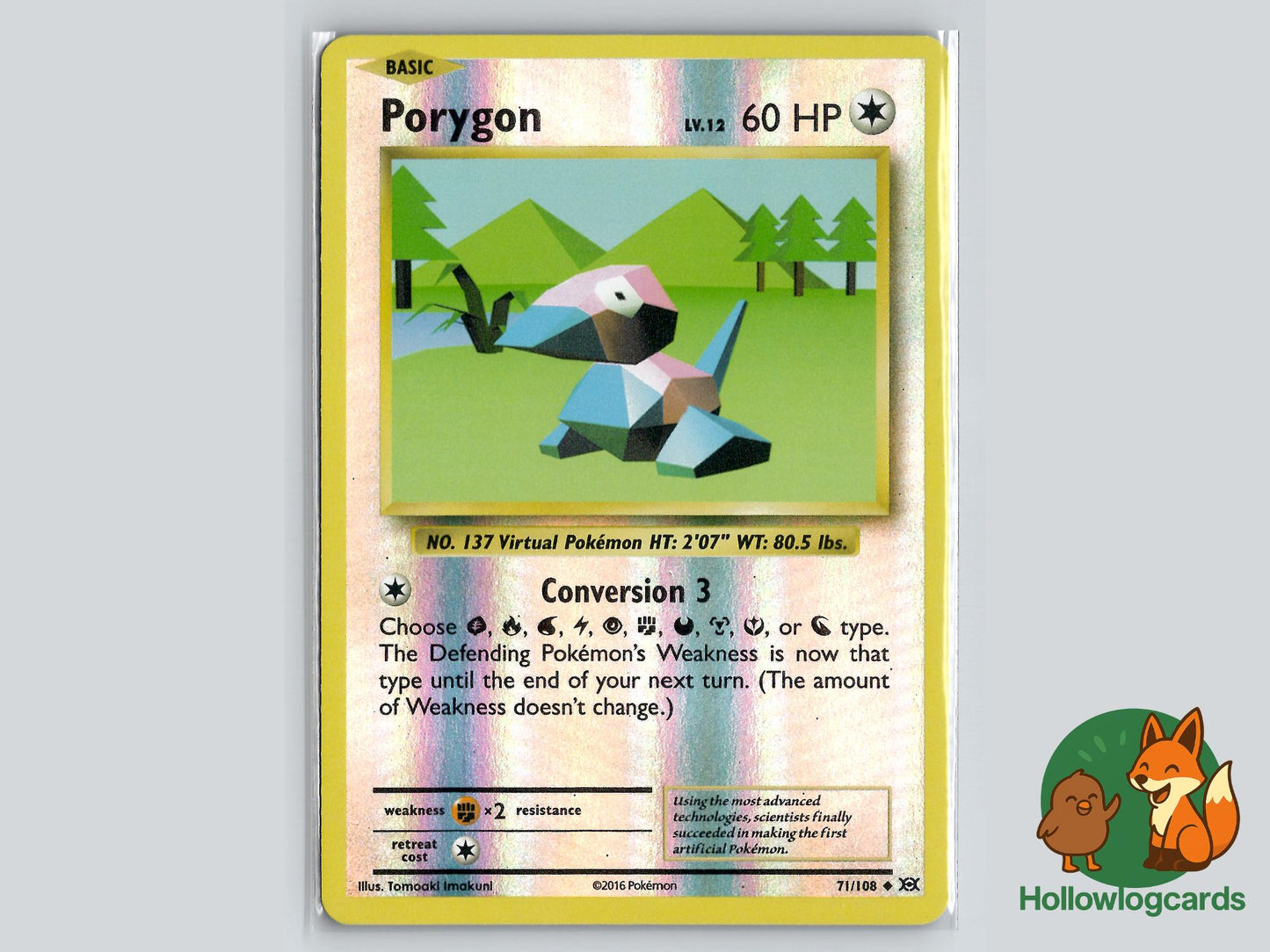 Porygon (71/108) - Evolutions Pokémon Card