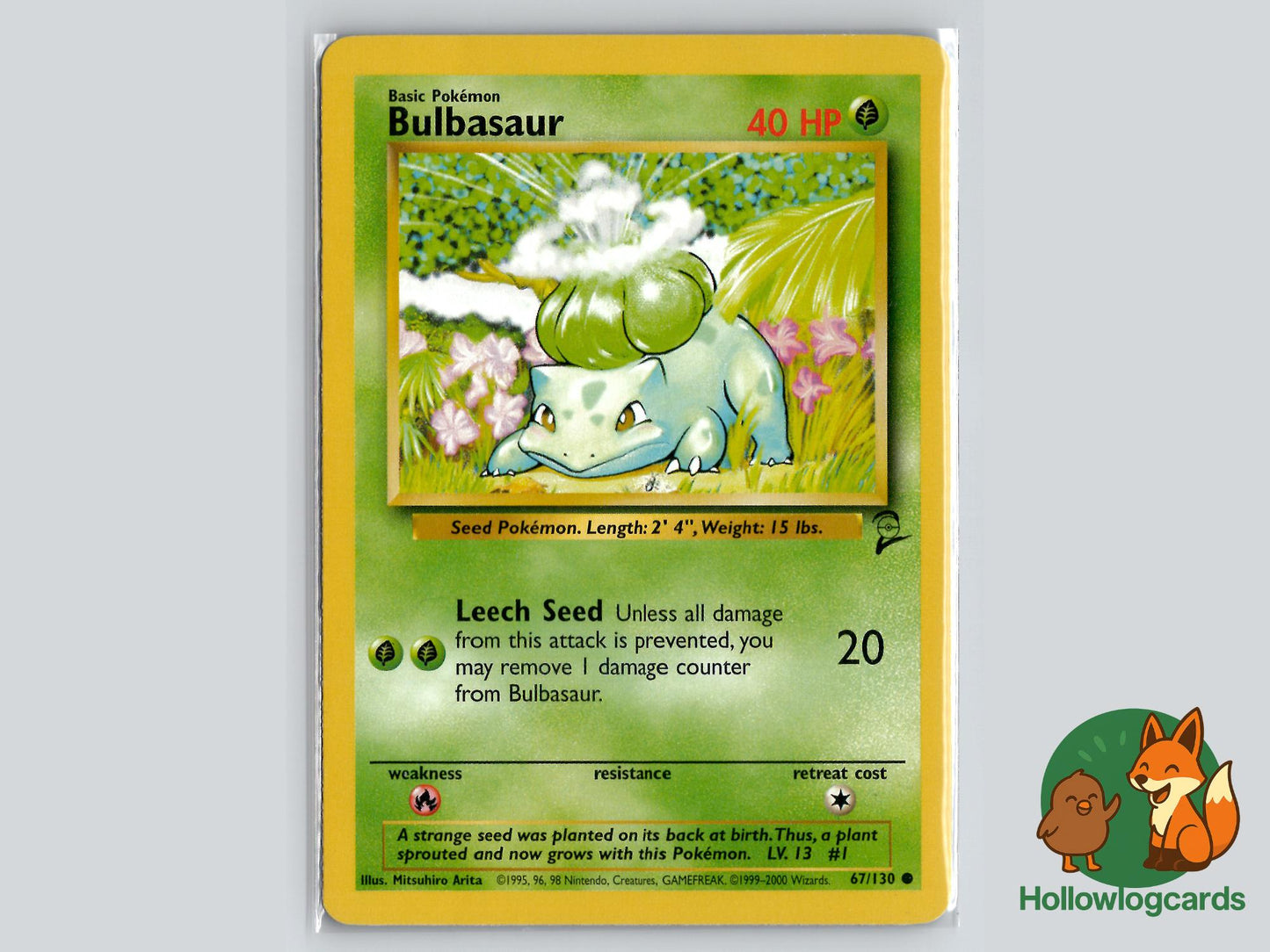 Bulbasaur (67/130) - Base Set 2 Pokémon Card