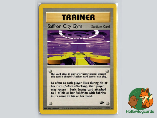 Saffron City Gym (122/132) - Gym Challenge Pokémon Card