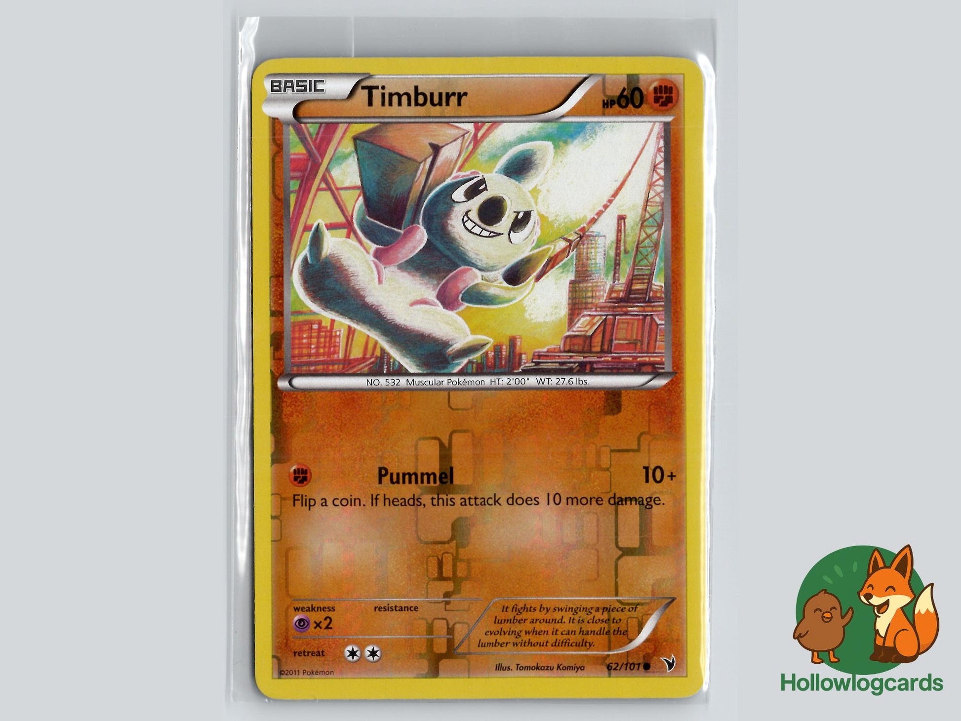 Timburr (62/101) - Noble Victories Pokémon Card