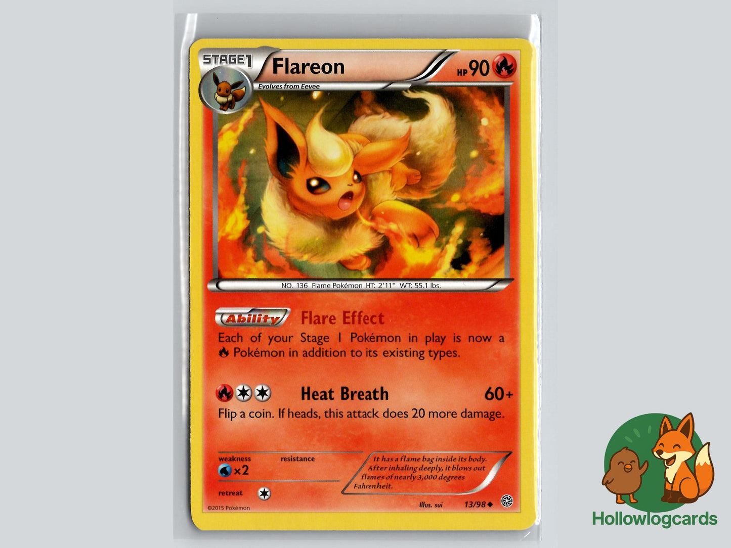 Flareon (13/98) - Ancient Origins Pokémon Card