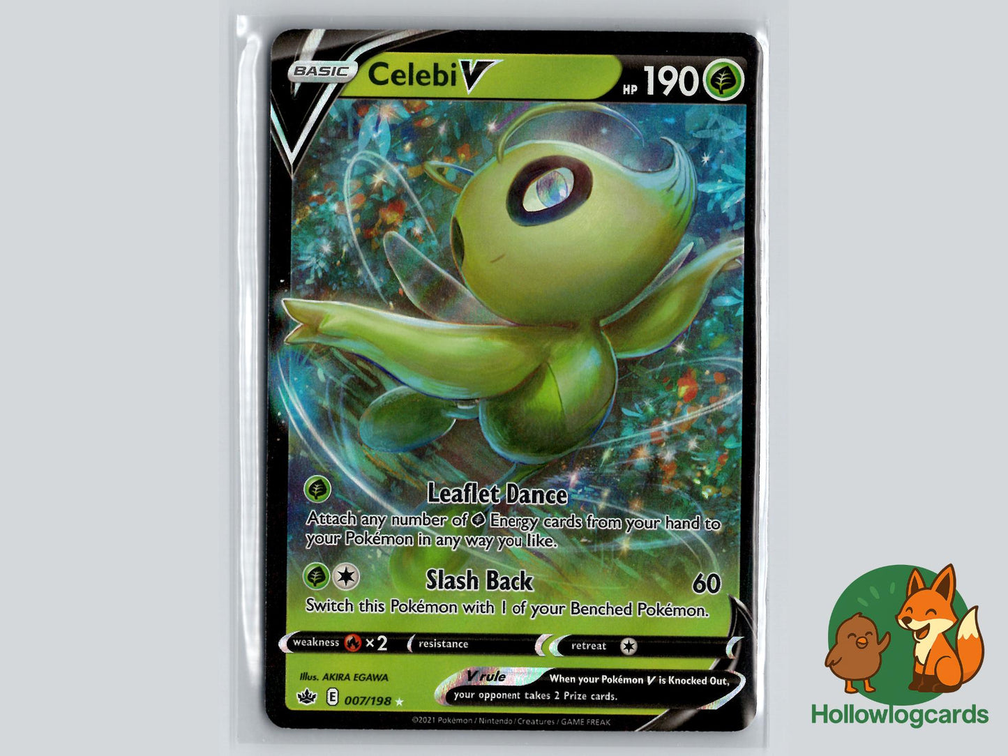 Celebi V (007/198) - Chilling Reign Pokémon Card