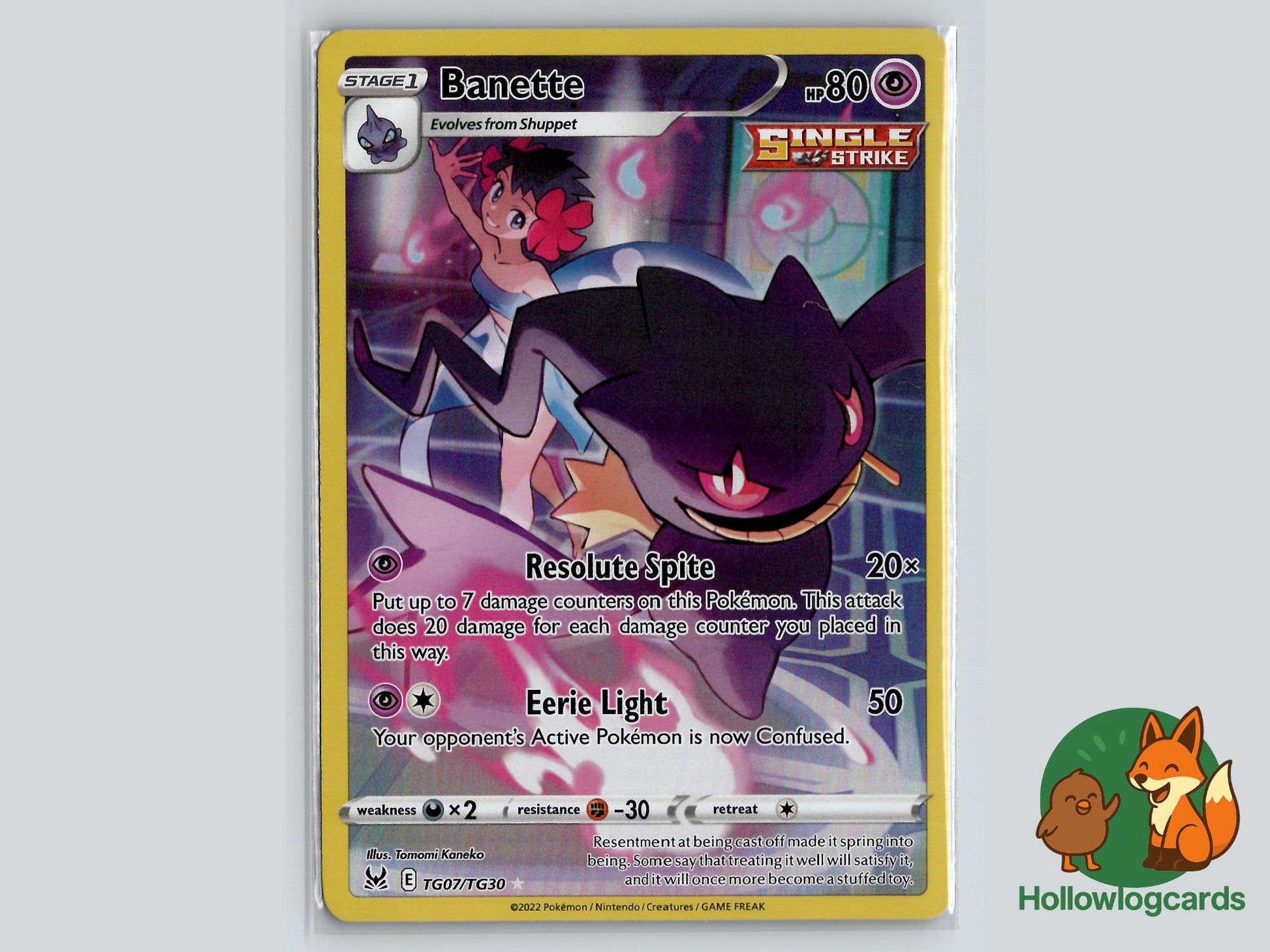 Banette (TG07/TG30) - Lost Origin Trainer Gallery Pokémon Card