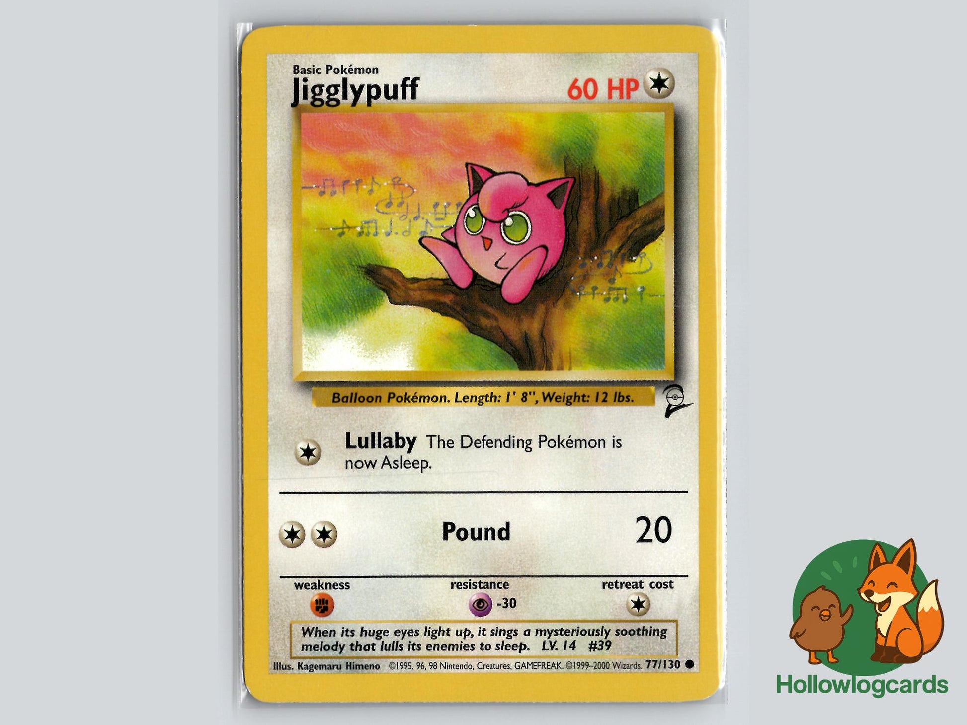 Jigglypuff (77/130) - Base Set 2 Pokémon Card