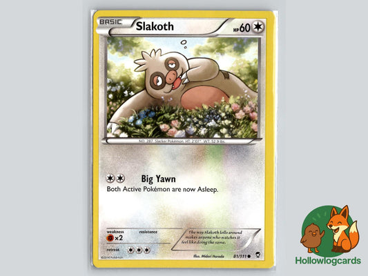 Slakoth (81/111) - Furious Fists Pokémon Card
