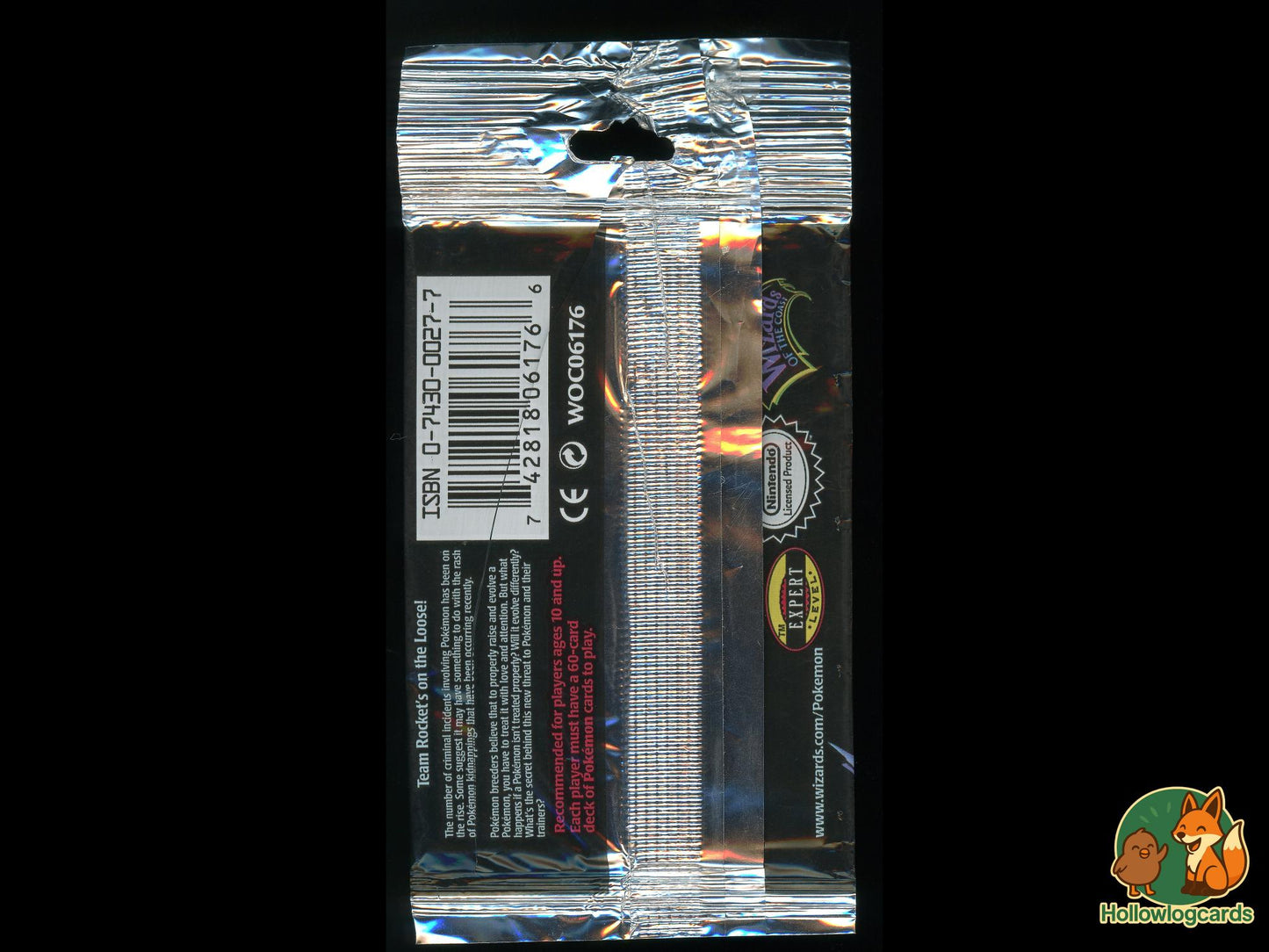 Rocket [Gyarados] - Wrapper only - Booster pack wrapper [For art or display] - no cards