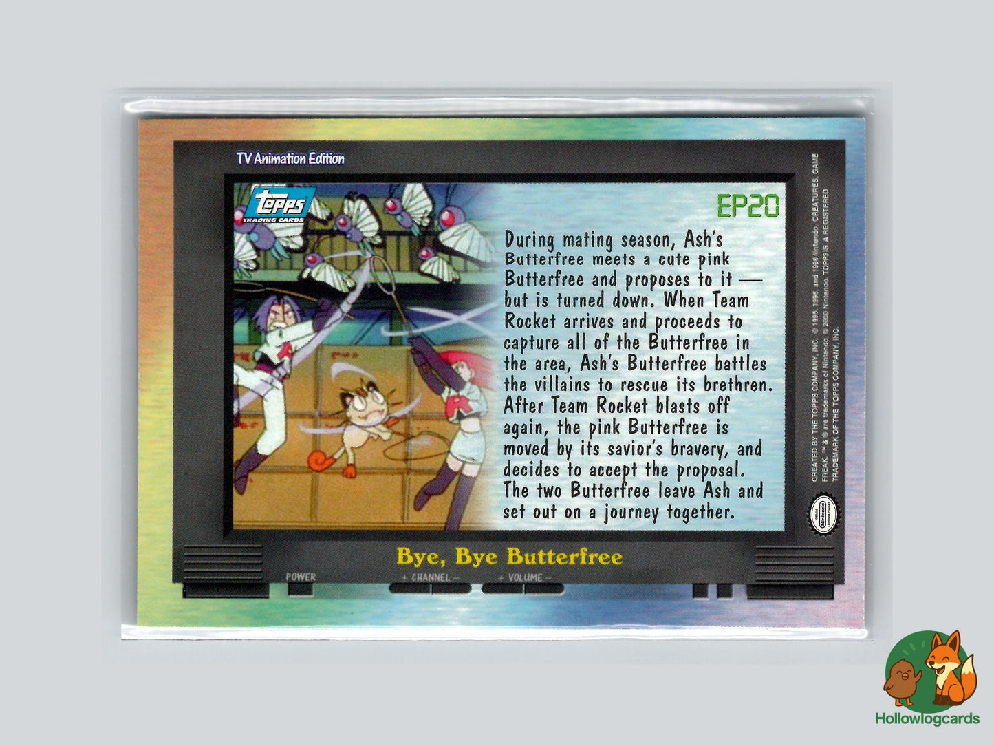 EP20 Bye, Bye Butterfree (#142) - Topps Trading Cards Series 2