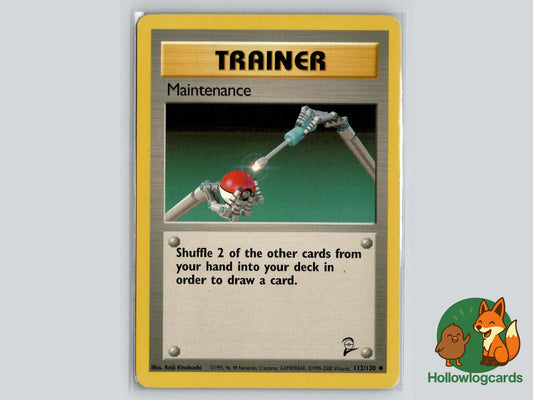 Maintenance (112/130) - Base Set 2 Pokémon Card