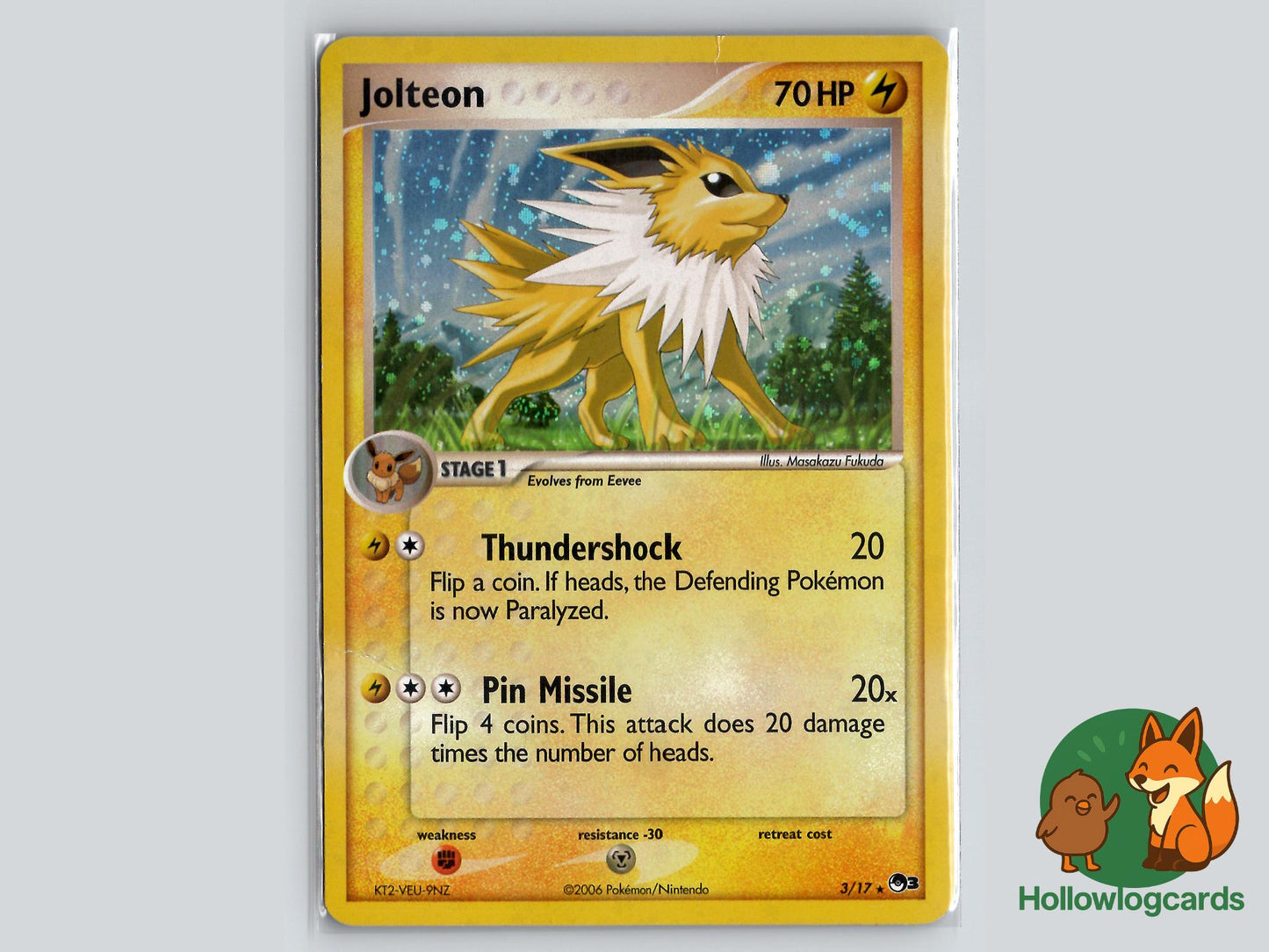 Jolteon (3/17) - POP Series 3 Pokémon Card