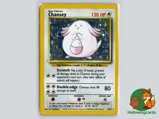 Chansey (3/102) - Base Pokémon Card