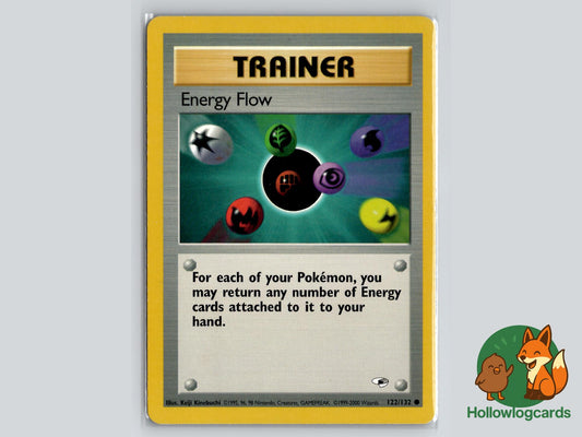 Energy Flow (122/132) - Gym Heroes Pokémon Card