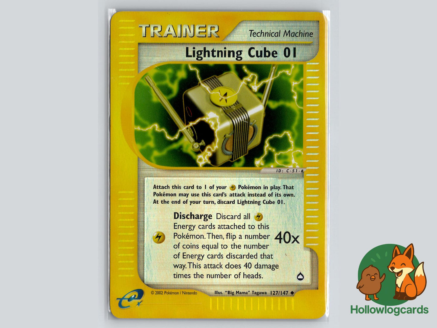 Lightning Cube 01 (127/147) - Aquapolis Pokémon Card