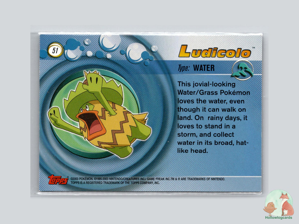 Ludicolo (#51) - Topps Advanced Trading Cards