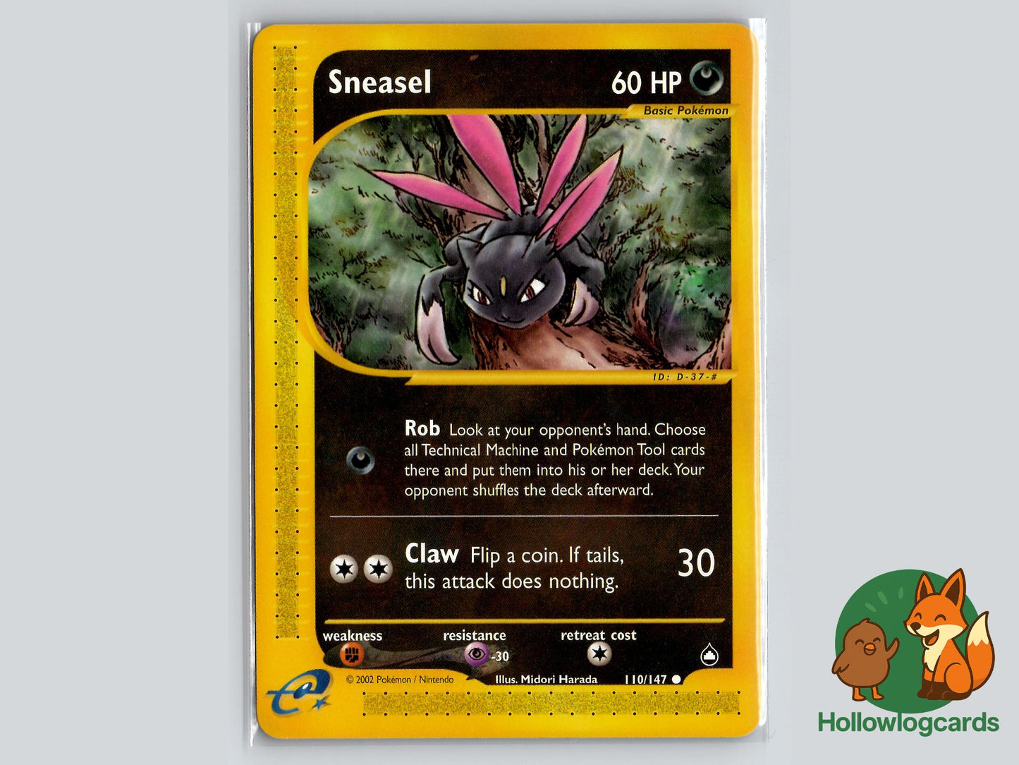 Sneasel (110/147) - Aquapolis Pokémon Card