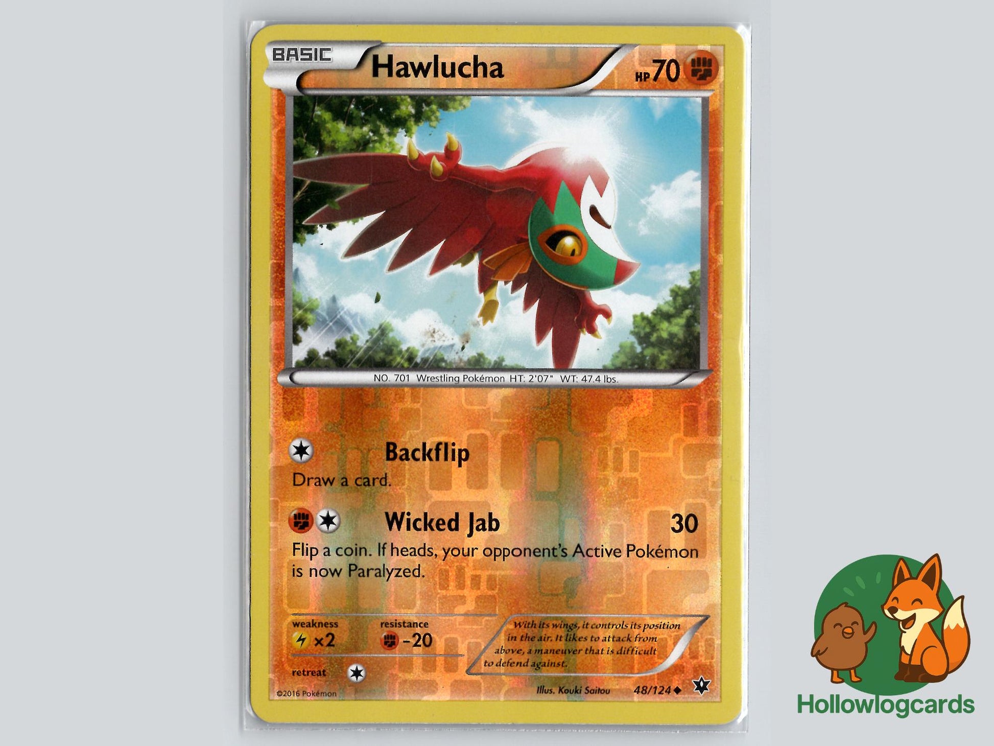 Hawlucha (48/124) - Fates Collide Pokémon Card