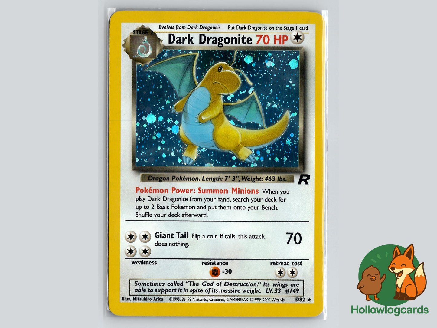 Dark Dragonite (5/82) - Team Rocket Pokémon Card