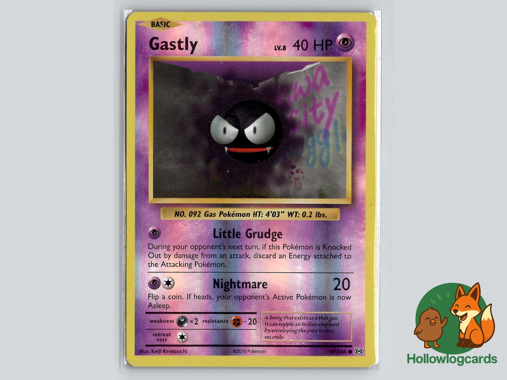 Gastly (47/108) - Evolutions Pokémon Card