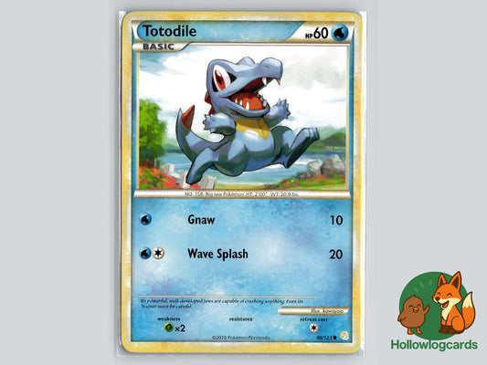 Totodile (86/123) - HeartGold & SoulSilver Pokémon Card
