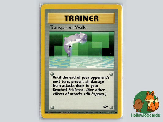 Transparent Walls (125/132) - Gym Challenge Pokémon Card