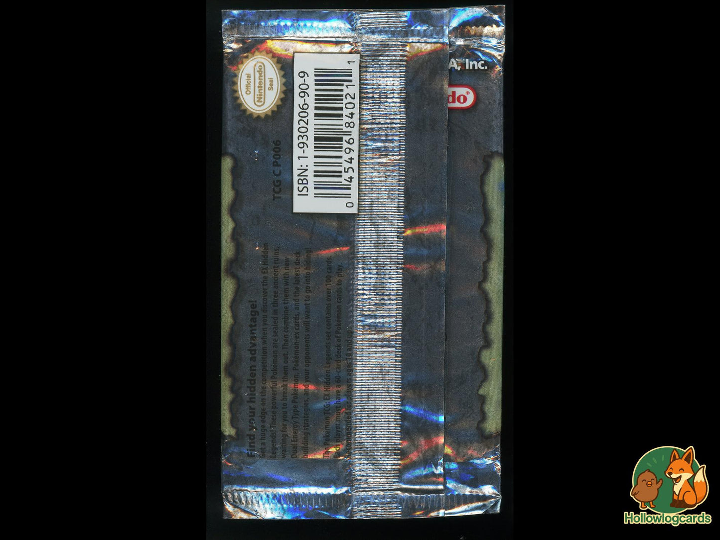 Hidden Legends [Registeel] - Wrapper only - Booster pack wrapper [For art or display] - no cards - MidEra