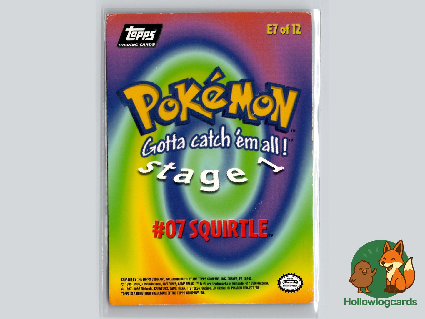 Squirtle (#66) - Topps The First Movie Trading Cards