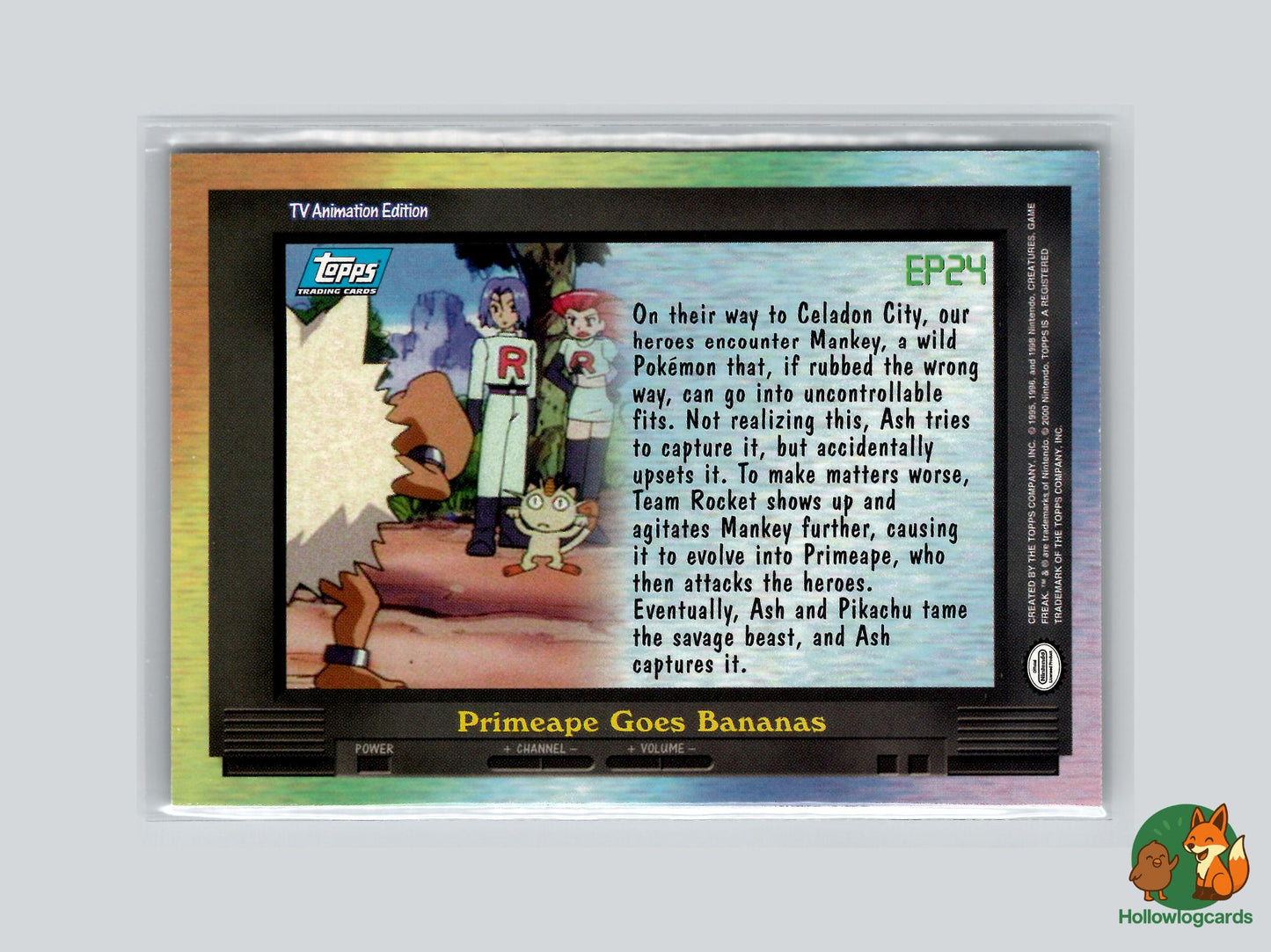 EP24 Primeape Goes Bananas (#146) - Topps Trading Cards Series 2