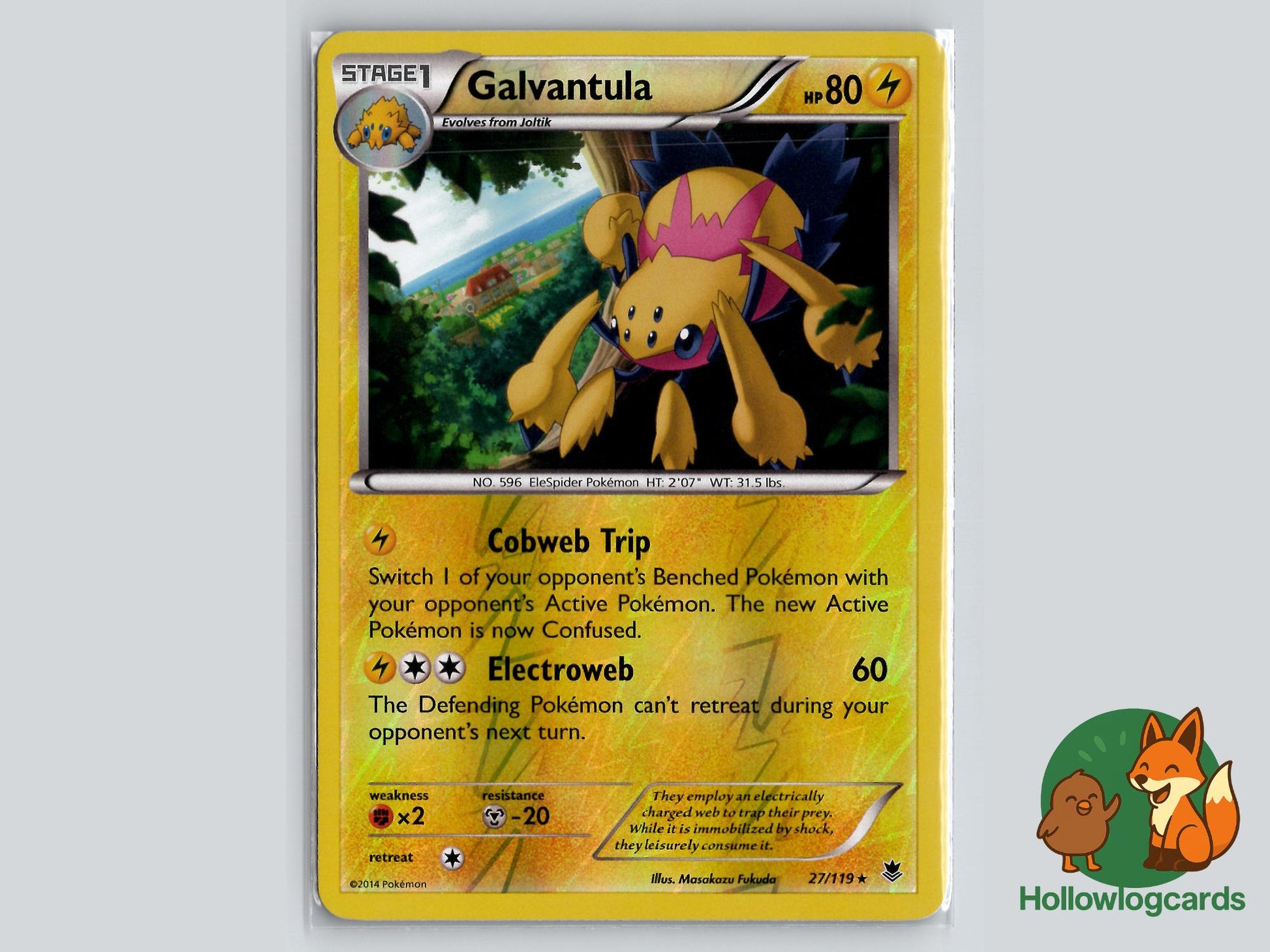 Galvantula (27/119) - Phantom Forces Pokémon Card