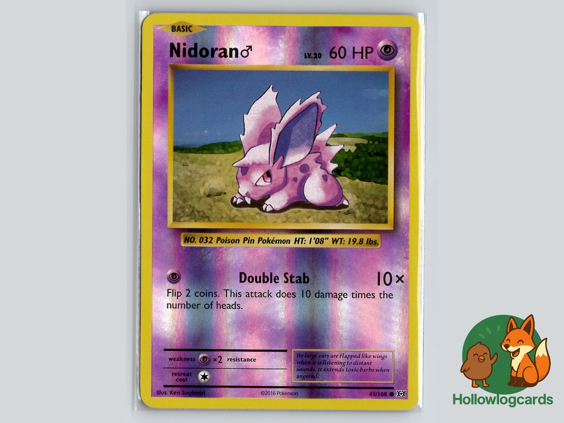 Nidoran M (43/108) - Evolutions Pokémon Card