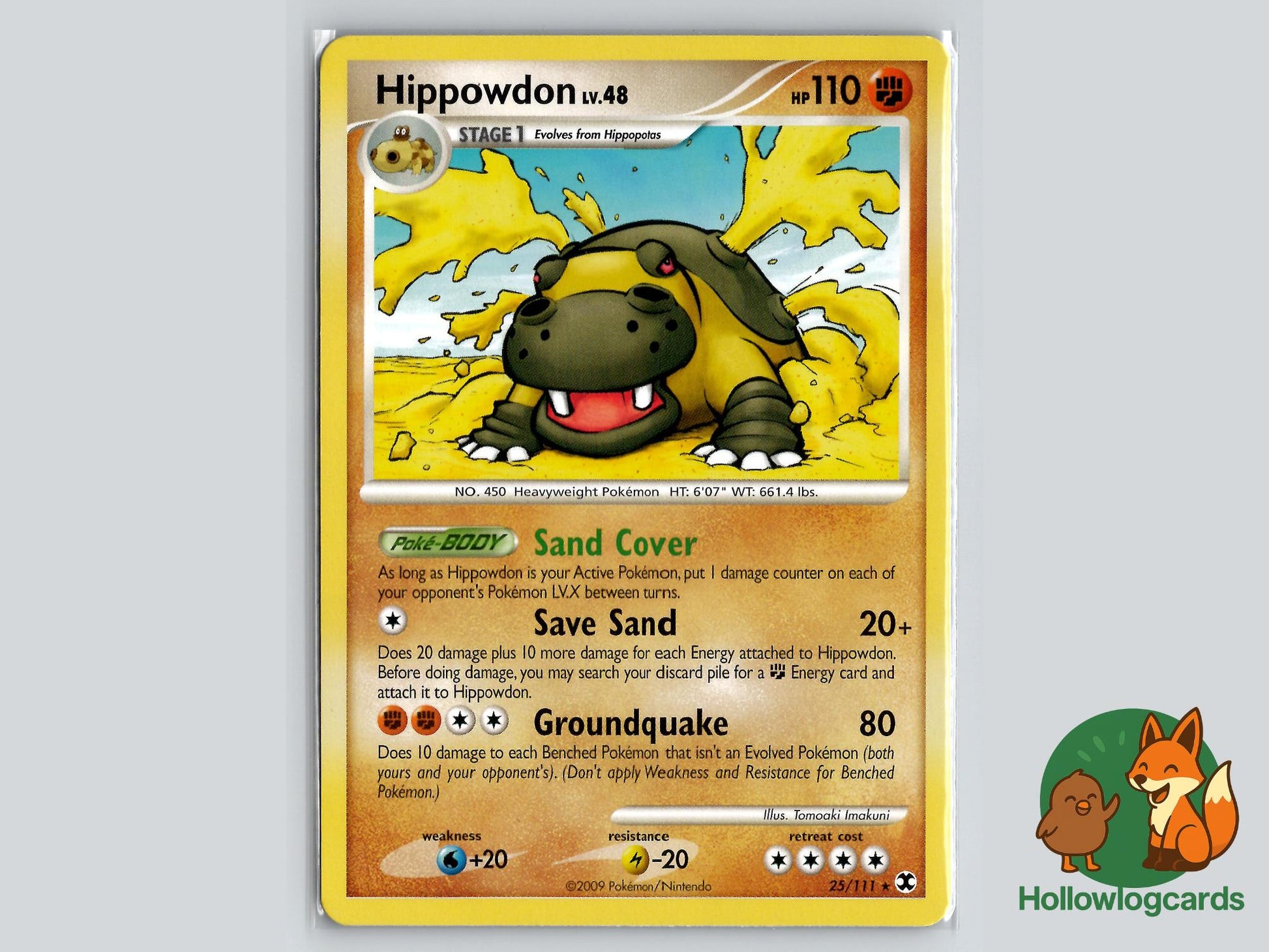 Hippowdon (25/111) - Rising Rivals Pokémon Card
