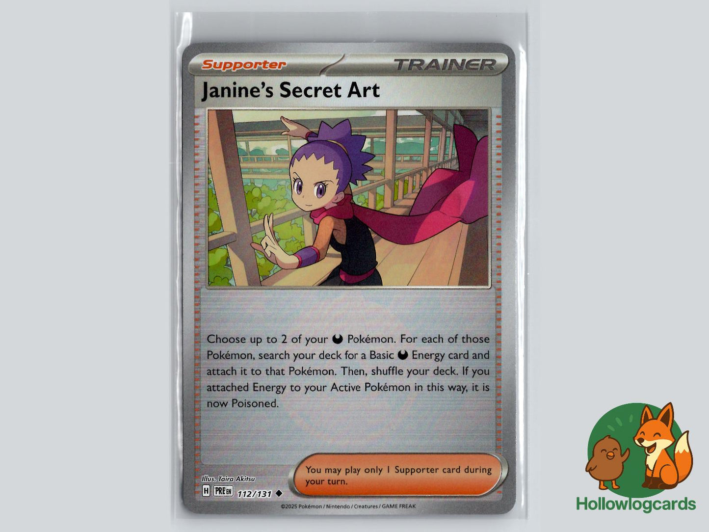 Janine's Secret Art (112/131) - Prismatic Evolutions Pokémon Card