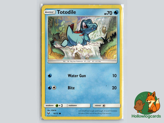 Totodile (18/73) - Shining Legends Pokémon Card