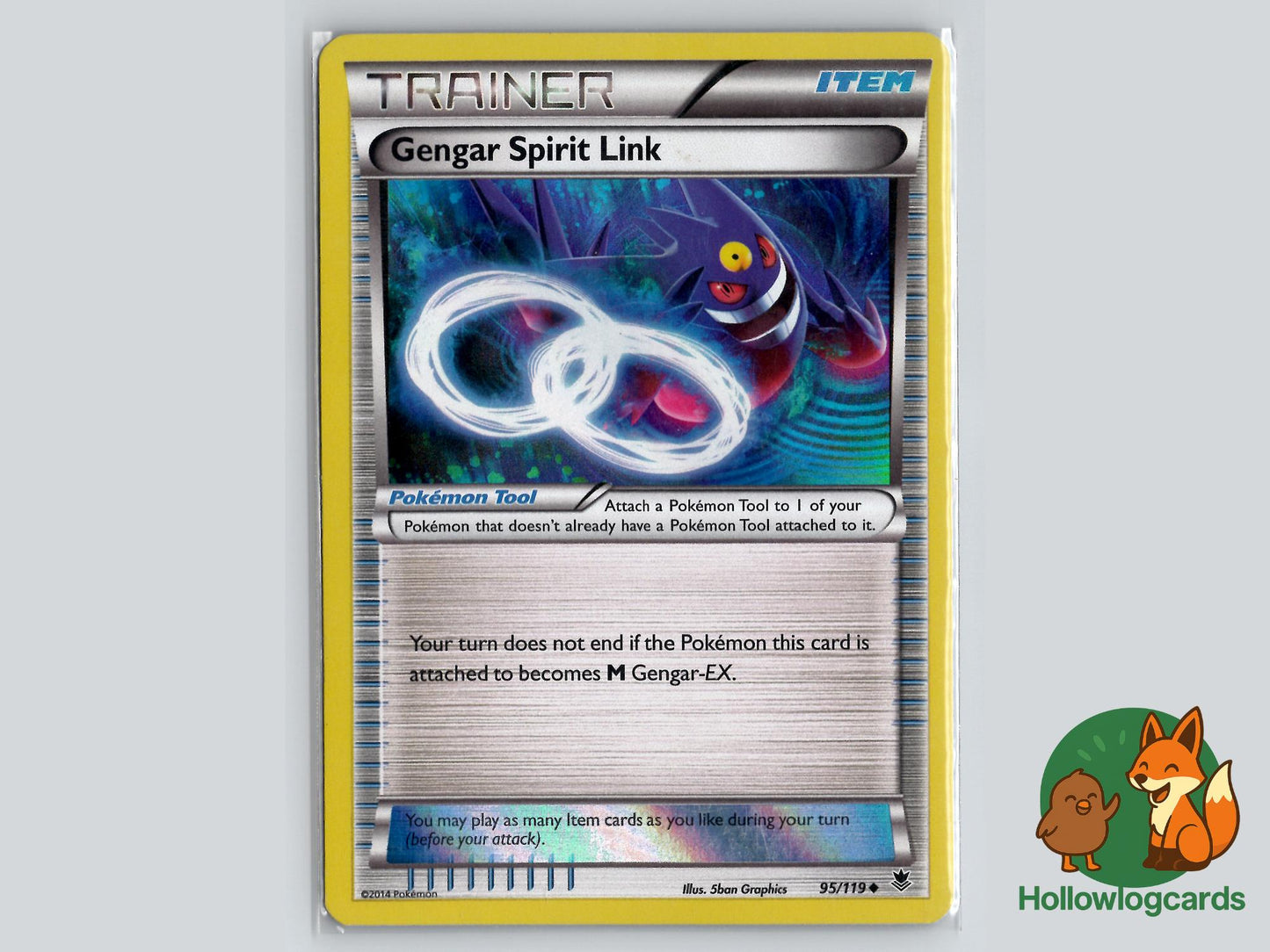 Gengar Spirit Link (95/119) - Phantom Forces Pokémon Card