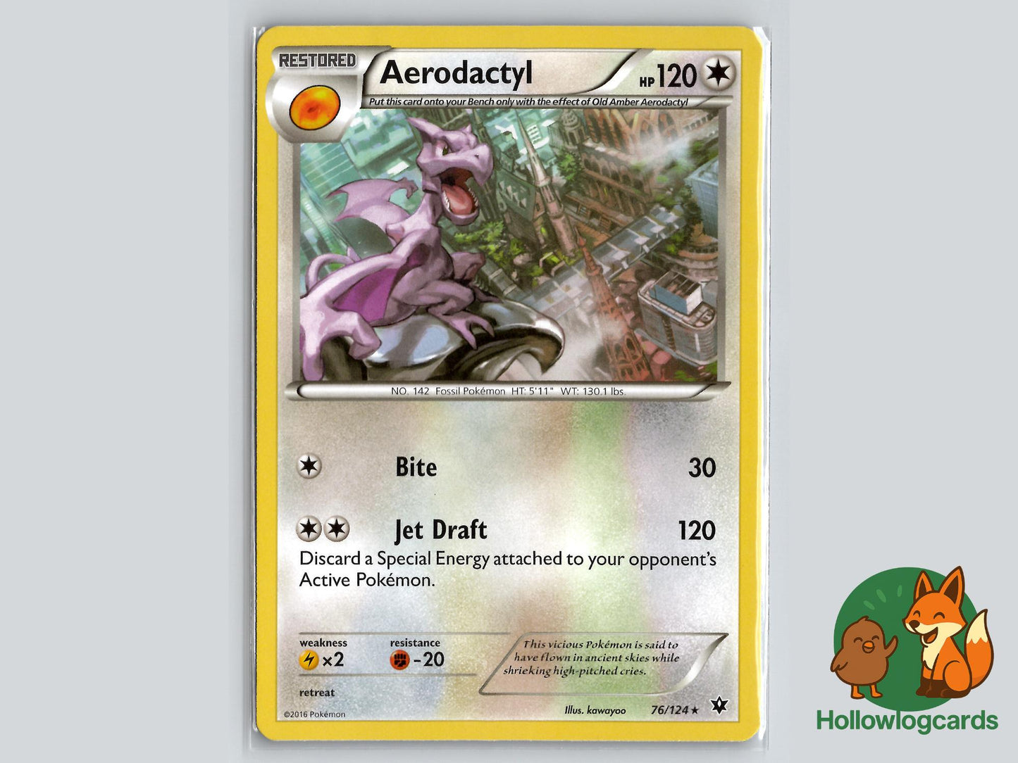 Aerodactyl (76/124) - Fates Collide Pokémon Card