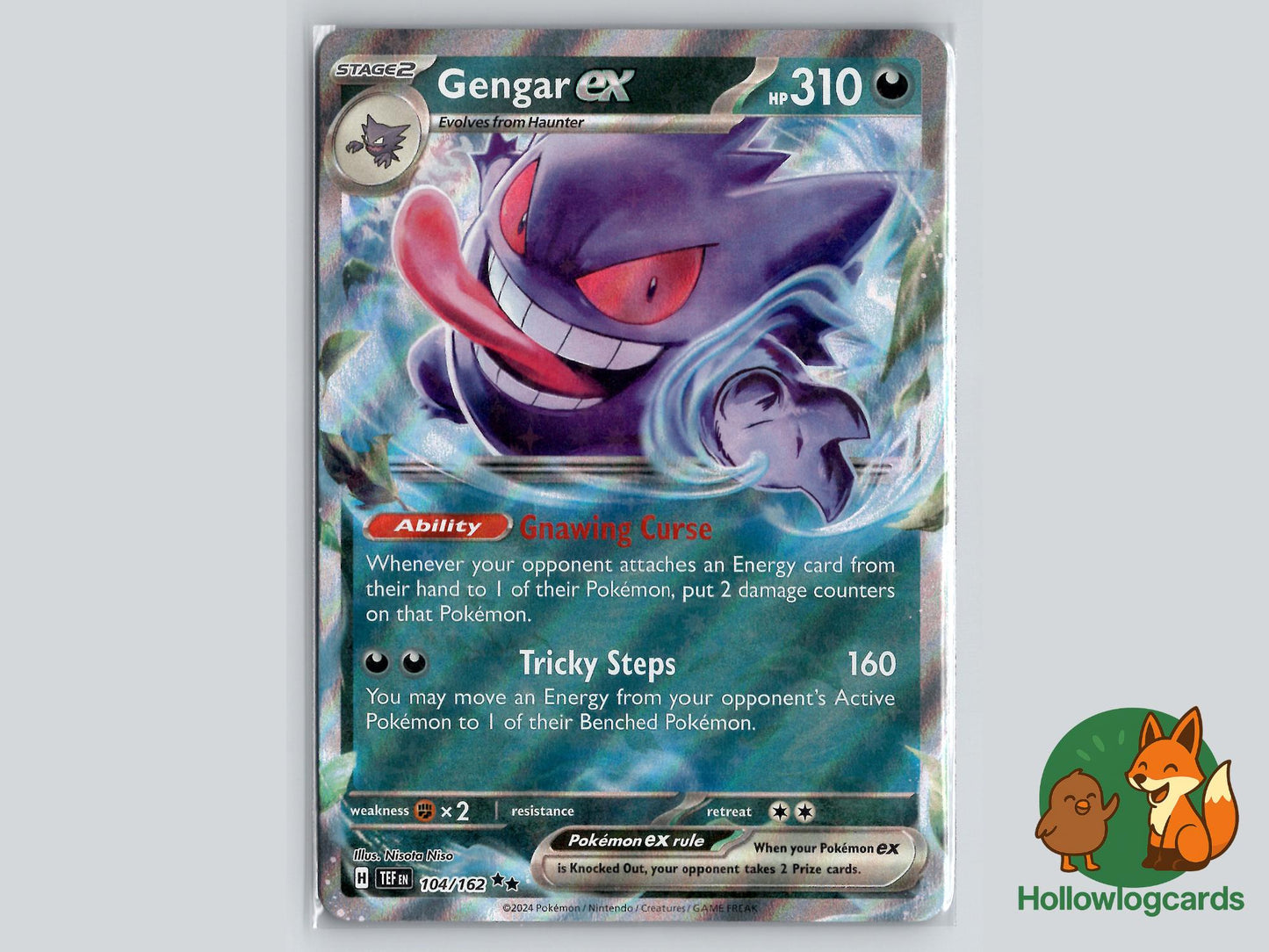 Gengar ex (104/162) - Temporal Forces Pokémon Card