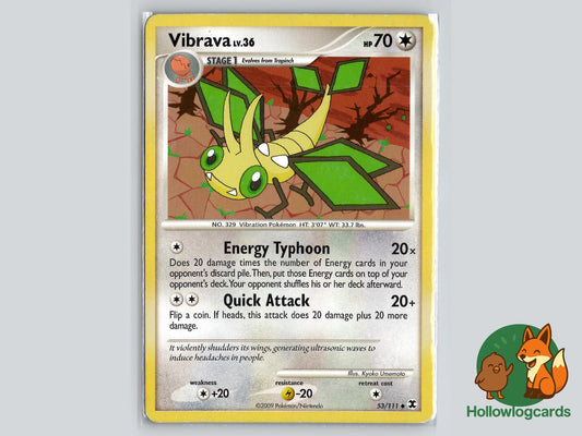 Vibrava (53/111) - Rising Rivals Pokémon Card