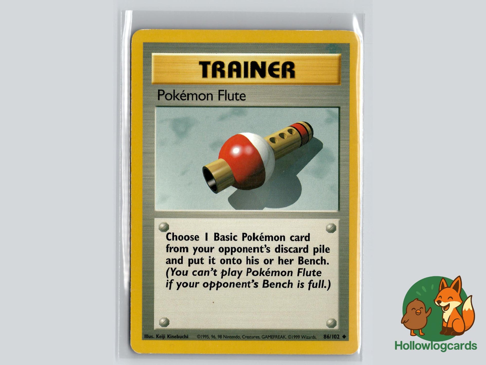 Pokemon Flute ( 86/102 ) - Base Set - Near Mint