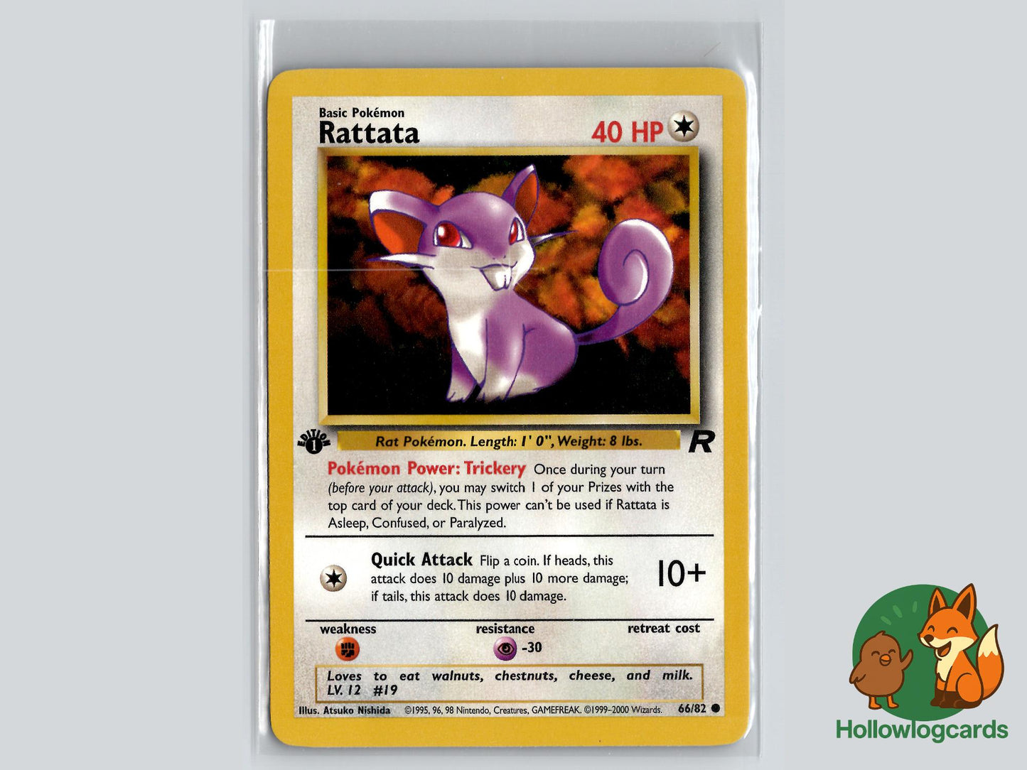 1st Edition Rattata (66/82) - Team Rocket Pokémon Card