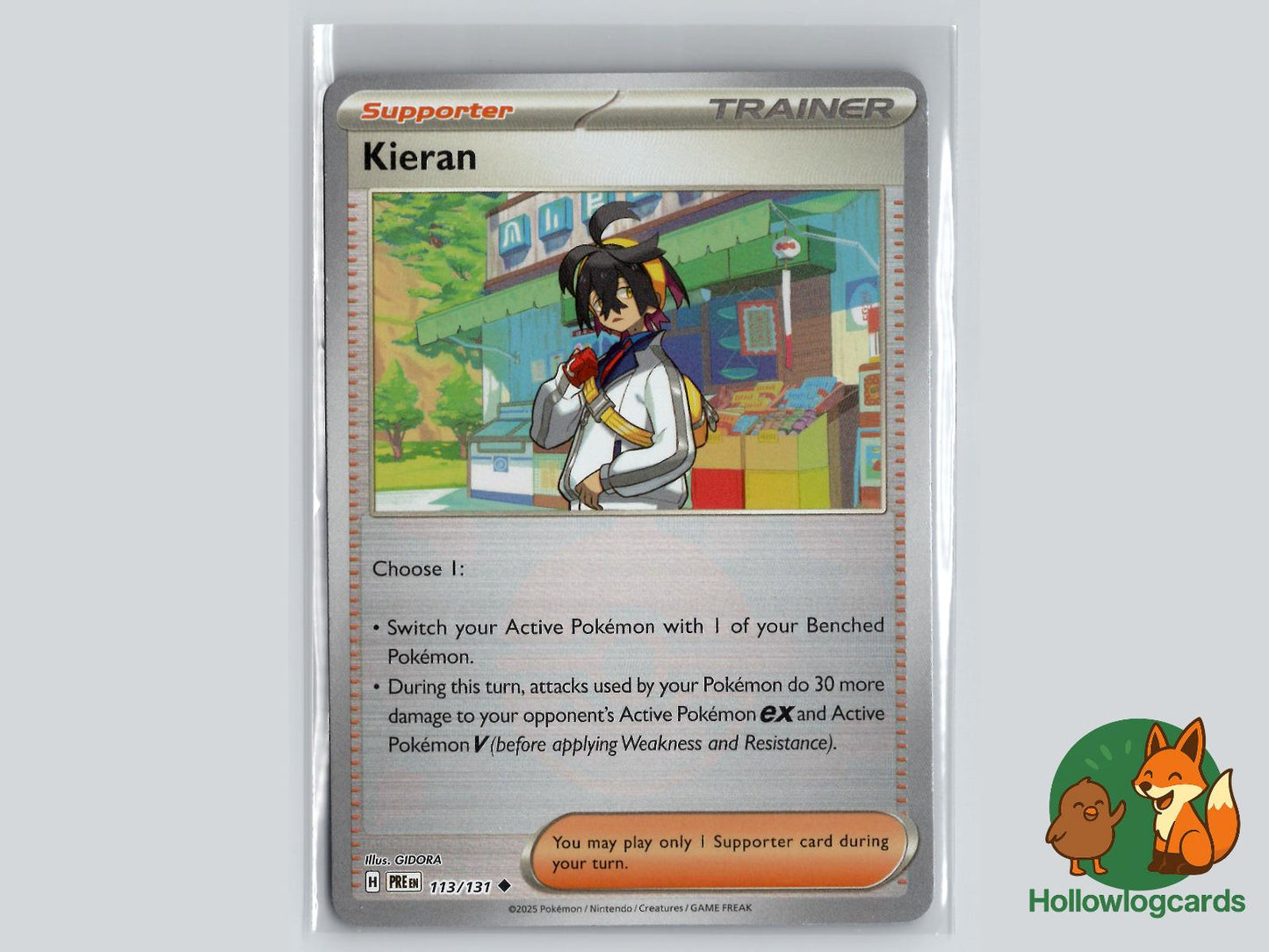 Kieran (113/131) - Prismatic Evolutions Pokémon Card