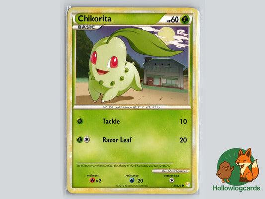 Chikorita (59/123) - HeartGold & SoulSilver Pokémon Card