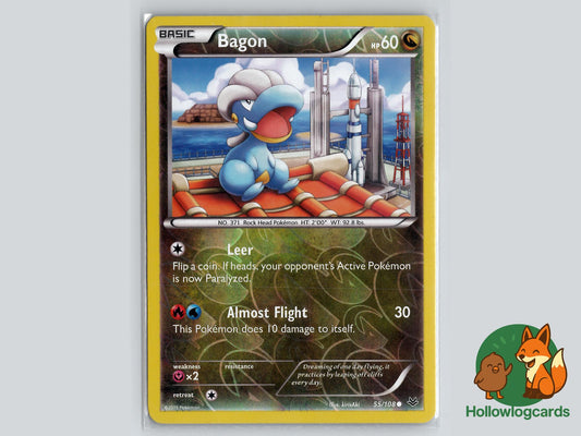 Bagon (55/108) - Roaring Skies Pokémon Card