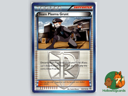 Team Plasma Grunt (125/135) - Plasma Storm Pokémon Card