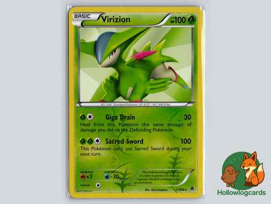 Virizion (17/98) - Emerging Powers Pokémon Card
