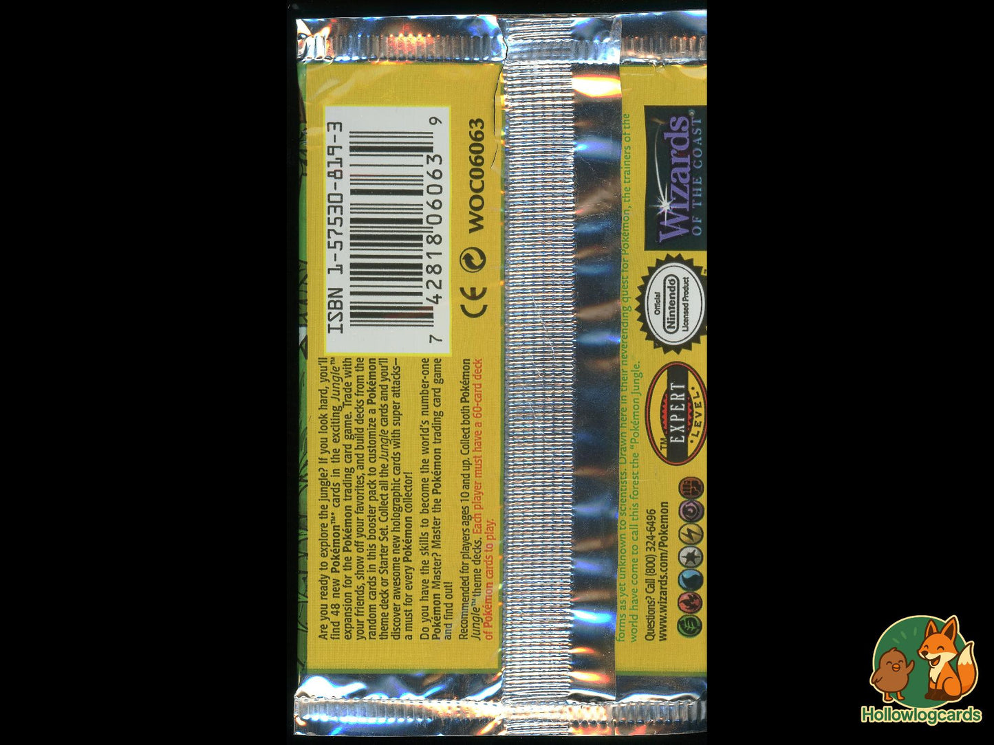 Jungle [Wigglytuff] - Wrapper only - Booster pack wrapper [For art or display] - no cards! - WOTC