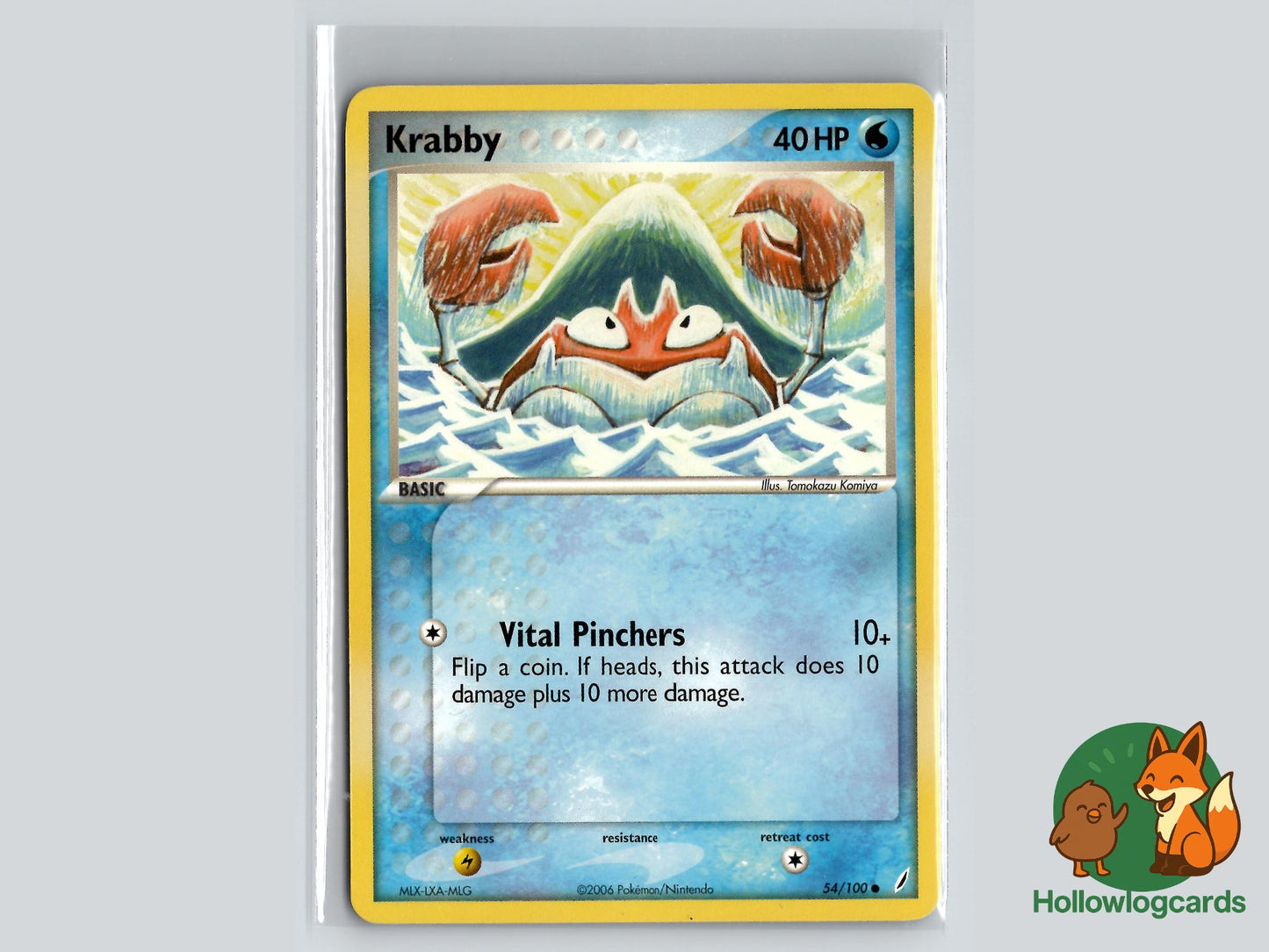 Krabby (54/100) - Crystal Guardians Pokémon Card