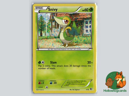 Snivy (1/12) - McDonald's Collection 2011 Pokémon Card