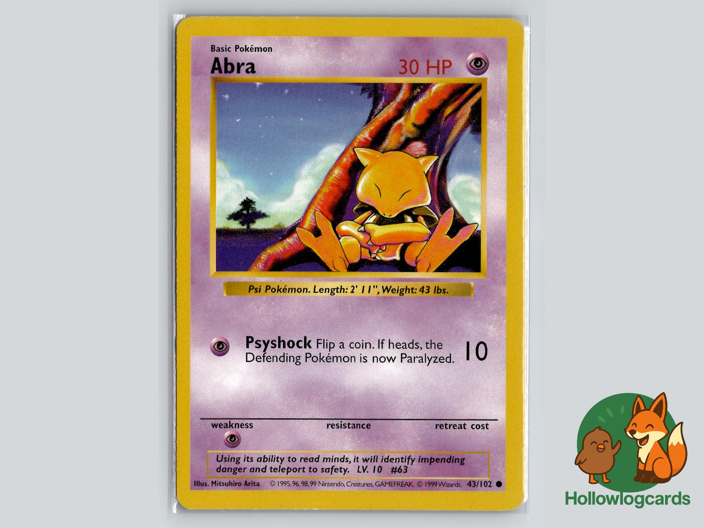 Abra (43/102) - Base Pokémon Card